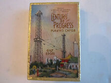 1934 CENTURY OF PROGRESS PLAYING CARDS  NEW NOS IN THE PACKAGING BOX  TUB BB-3A  picture