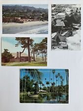 Lot of 4 Vintage Post Cards Beverly Hills, La Jolla, View Photos History NEW picture