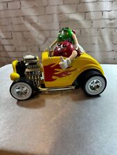 Vintage M&Ms Yellow Hot Rod Car Candy Dispenser Rebel Without A Clue picture