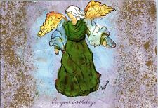 Birthday Greetings, Angel Postcard picture