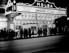 Vintage Downtown Dallas Texas Melba Theater  1955 Main Street Photo 8x10 picture