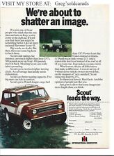 Original 1978 International Harvester ( I.H. ) Scout vintage print ad picture