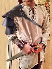 1pc Brown Medieval Single Shoulder Cross Armor Cosplay Costume Accessories picture