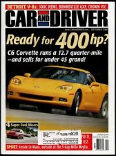  SEPTEMBER 2004 CAR AND DRIVER MAGAZINE C6 CORVETTE, 300C HEMI, BONNEVILLE GXP picture
