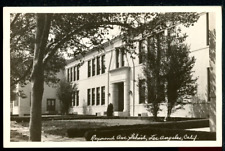 RPPC Raymond Avenue School Los Angeles California Historic Vintage Postcard picture