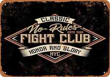 Metal Sign - Classic No Rules Fight Club N Y C -- Vintage Look picture