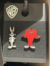 Warner Bros Studio Tour Looney Tunes Bugs Bunny & Gossamer Enamel Pin Set New picture