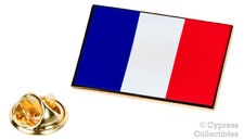FRANCE FLAG ENAMEL LAPEL PIN PARIS FRANCE TRICOLOUR TIE TACK BADGE Drapeau NEW picture
