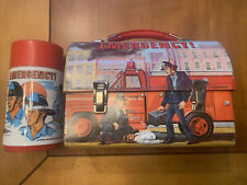 Emergency Squad 51 Metal Dome Top Lunch Box w/ Lunchbox Thermos Vintage 1973 picture