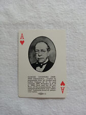 Samuel Gompers Playing Card Vintage Labor Union AFL President 1950s picture