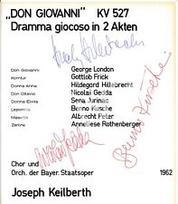100% Original Autographs Autograph Autographed Benno Kusche Nicolai Gedda L1.32 picture