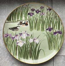 Franklin Mint Birds and Flowers of the Orient Plate Mandarin Ducks Irises Japan picture