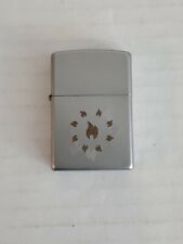 VINTAGE ZIPPO FLAME JEWISH STAR LIGHTER MADE IN USA  SILVER  J 11 picture