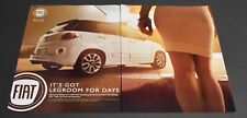 2013 Print Ad Sexy Long Legs Fashion Lady Fiat 500L Car Beauty Smooth Art picture