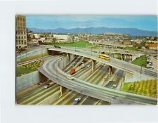 Postcard Harbor Freeway Looking North From Sixth Street Los Angeles CA USA picture