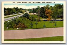 Wytheville VA Virginia Postcard Carter Memorial Park Lee Highway Lake picture