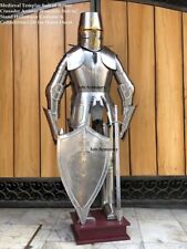 Medieval Templar Suit of Armor Full Body Crusader Armour Wearable Knight Suit picture