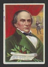 c1910's T68 Tobacco Card - Pan Handle Scrap Heroes of History - Daniel Webster picture
