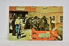Postcard Pennsylvania PA. Amish Men Public Sale Greetings From The Amish Country picture