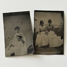 Antique Tintype Photograph Beautiful Affectionate Young Women Sapphic WLW picture