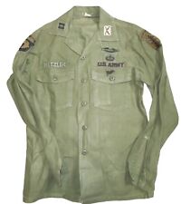 Original 1973 Vietnam War 101st Airborne Special Forces Named Captain Shirt CIB picture
