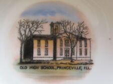 ANTIQUE BUTTER PAT PRINCEVILLE IL OLD HIGH SCHOOL W.M.HOAG GROCERY STORE picture