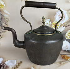 Vintage Copper Goose Neck Tea Pot Kettle ~ Antique picture