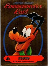 1992 Dynamic Disney Classics Pluto Gold Commemorative Card limited Edition #4 picture