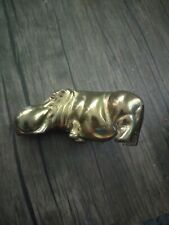 vintage bronze hippo figurine picture