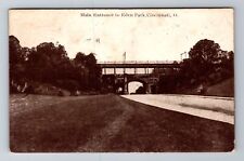 Cincinnati OH-Ohio, Main Entrance to Eden Park, c1915 Antique Vintage Postcard picture