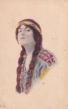 Indian Woman Tinted 1913 Postcard D46 picture