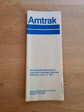 Amtrak National Timetable July 12th 1971 picture