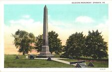 Ephrata Pennsylvania Soldiers Monument Postcard picture