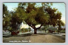 Pasadena CA-California, Orange Grove Avenue, Antique, Vintage Postcard picture