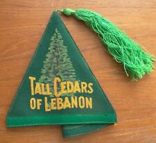 Tall Cedars of Lebanon Brandywine Forest Masonic Pyramid Shape Felt Hat LQQK picture