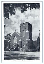 c1960s First English Lutheran Church Exterior Fergus Falls Minnesota MN Postcard picture