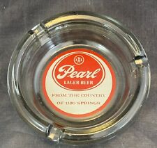 Pearl Lager Beer Glass Ash Tray Ashtray From the Country of 1100 Springs picture