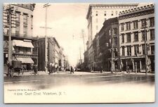 New York Court Street w/ horse buggy Watertown Rotograph Postcard picture