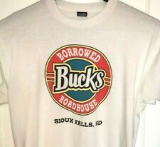 VTG Bucks Borrowed Roadhouse T Shirt RARE SINGLE STITCH Sioux Falls SD 2 Sided  picture