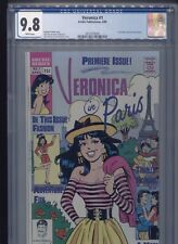 Veronica #1 (in Paris) (1989) CGC 9.8 [WHITE] 1st Archie cover by Dan PARENT picture
