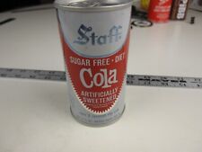 Vintage Staff Sugar Free Diet COLA Unopened Pull Tab Empty Test Blank   BIS picture