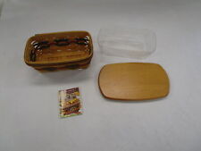 LONGABERGER 1998 SHADES OF AUTUMN BAKERS BOUNTY BASKET W/ LINER & LID 11771 picture