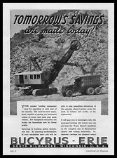 1938 Bucyrus Erie South Milwaukee Photo Quarry Plant 20-B Shovel Truck Print Ad picture