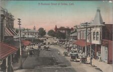 1915 ERA SELMA, CALIFORNIA, A BUSINESS STREET VIEW ,  POSTCARD picture