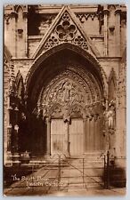 South Door Lincoln Cathedral Antique Postcard UNP Unused DB JN London SW picture