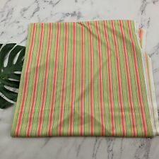 Vintage Bright Striped Fabric Pink Green Yellow 70s 80s Craft Sewing 5 yards picture