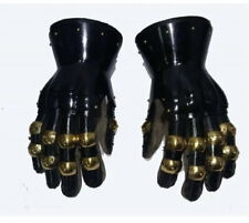 BLACK Functional Large 16G Steel Princely Hourglass Gauntlets picture