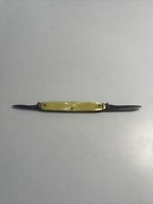 Vintage Camillus No. 42 Two Blade Pen Knife Yellow Handles New York picture
