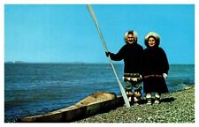Kotzebue AK Alaska Eskimo Couple Chester & Helen Seveck Chrome Postcard picture