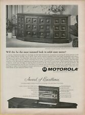 1966 Motorola Solid State Stereo Drexel Esperanto Under Lid Vintage Print Ad picture